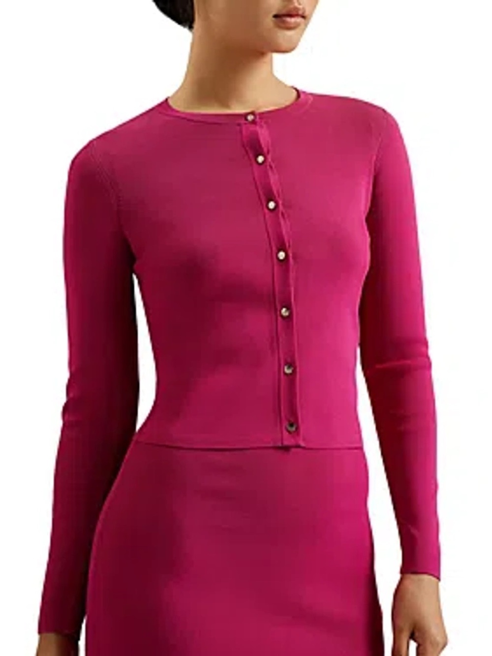 Ted Baker Women’s Pink Brylle Fitted Knit Cardigan